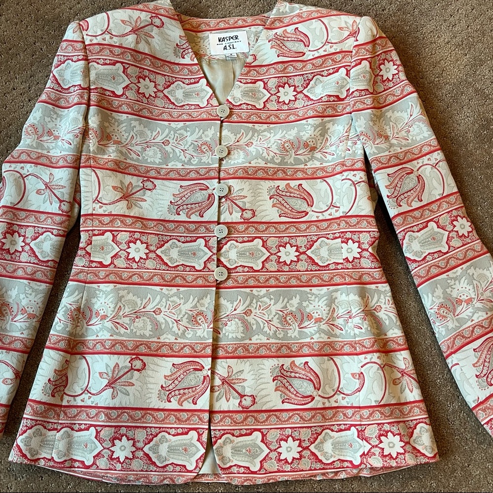 100% silk blazer